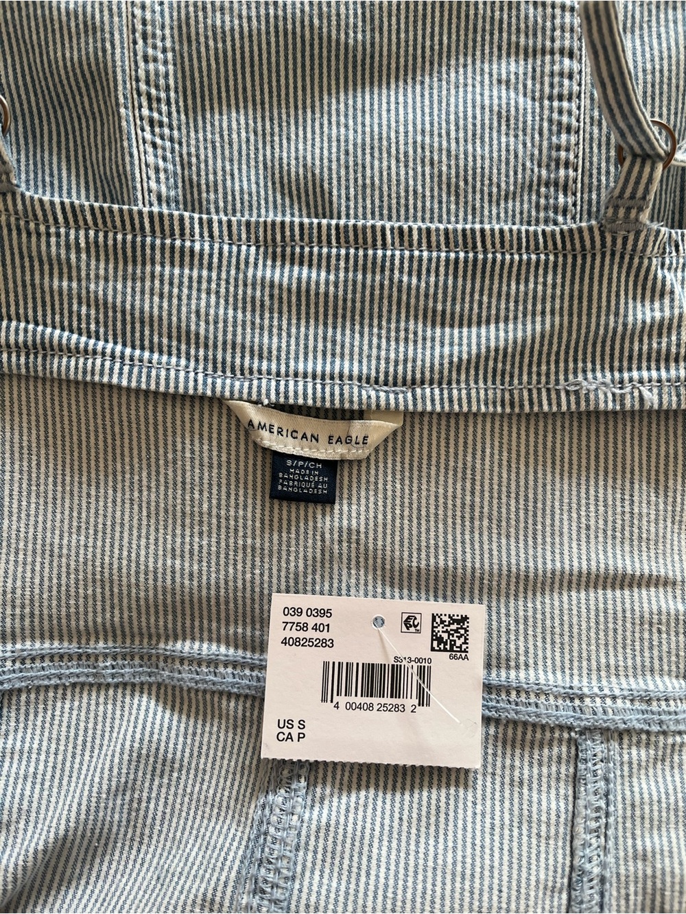 American Eagle Outfitters Blue and White Striped Denim Dress - Picture 3 of 3